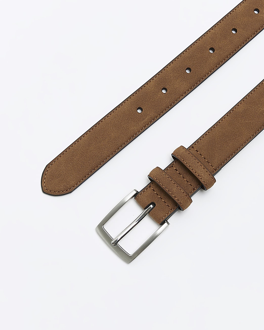 Beige suede belt