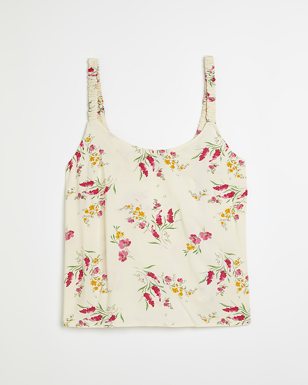 Yellow floral cami top