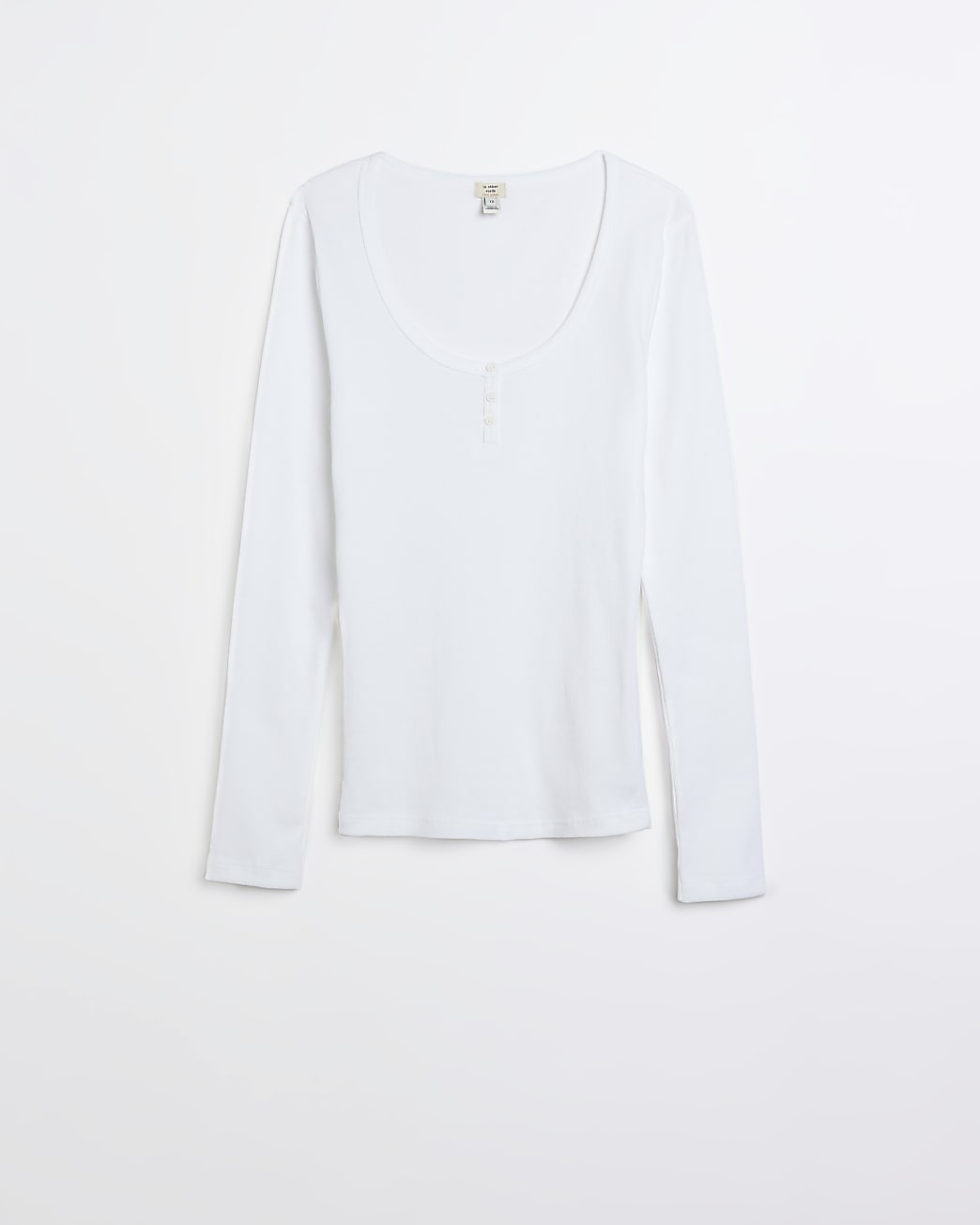 White long sleeve top