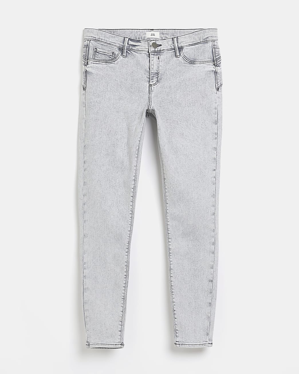 Grey low rise bum sculpt skinny jeans
