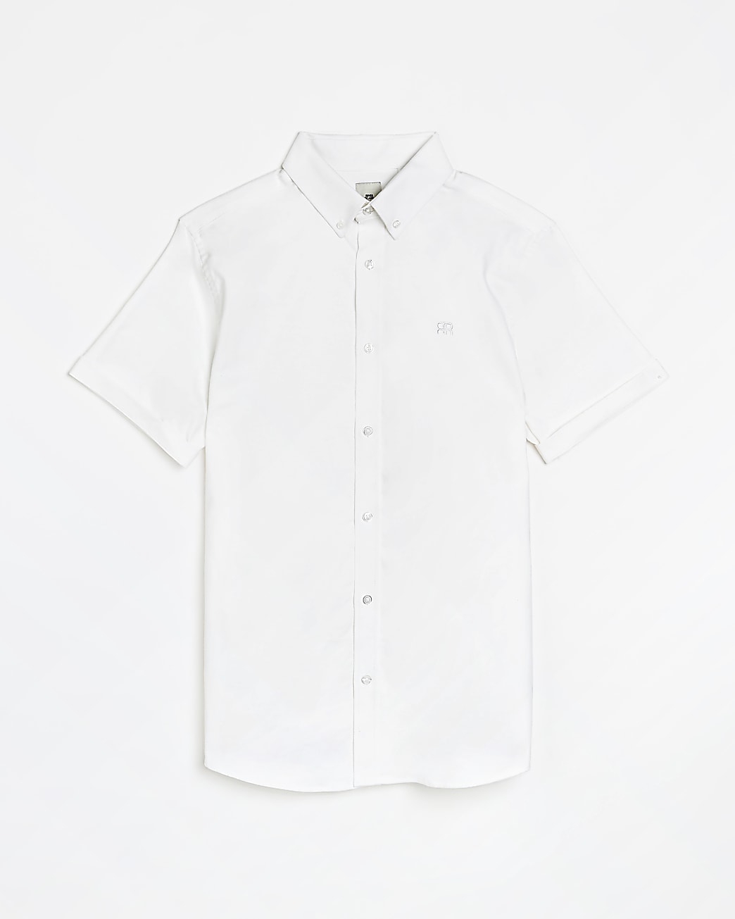 White RR Slim fit Oxford shirt