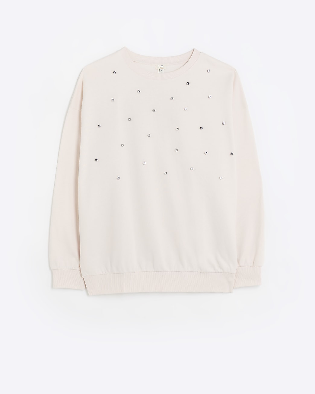 Pink embellished sweat shirt
