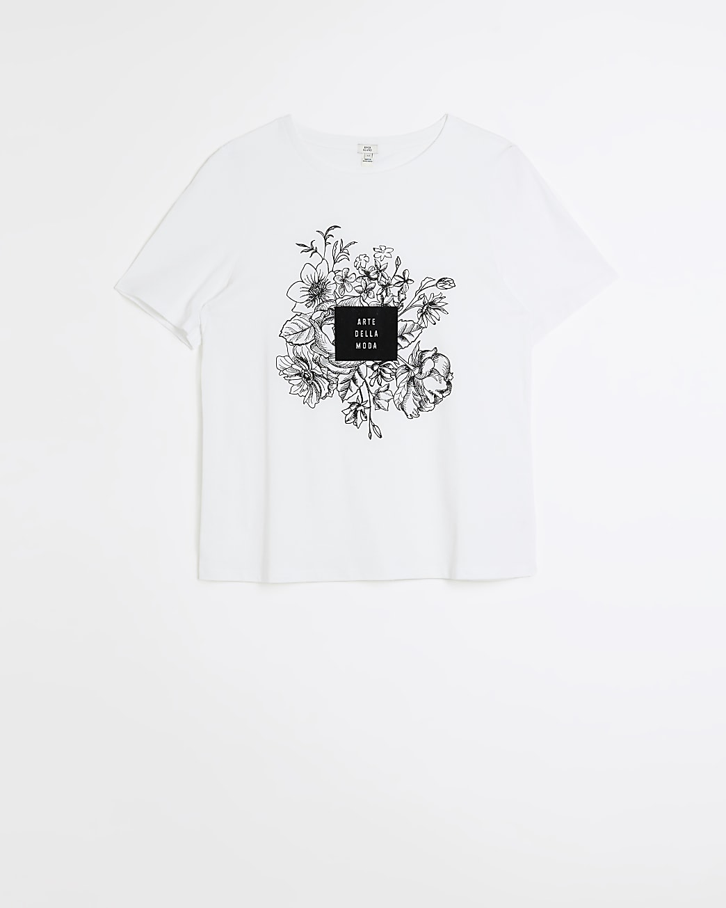 White graphic print T-shirt