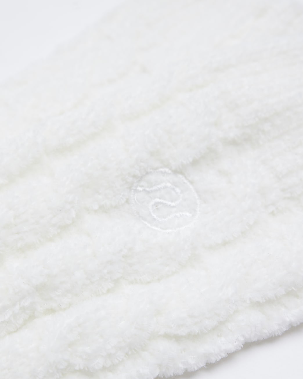 Cream chenille cosy socks