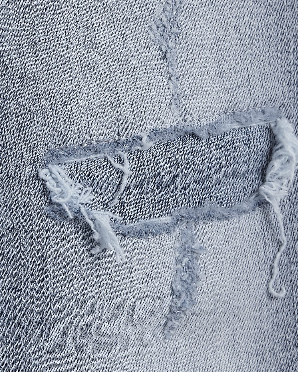 Blue high waisted  ripped skinny jeans
