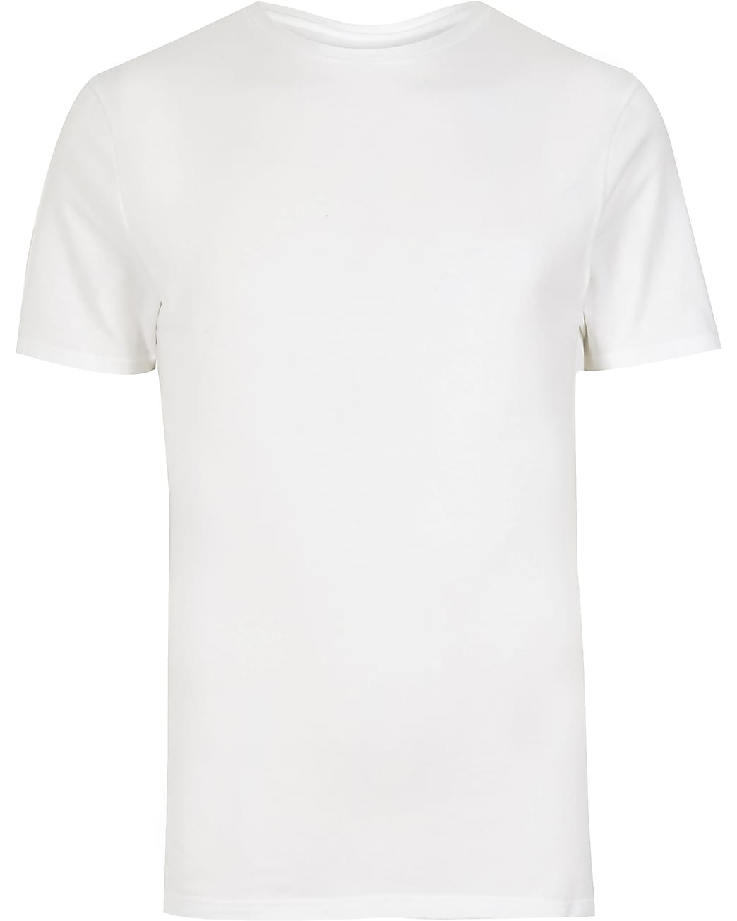 White muscle fit t-shirt