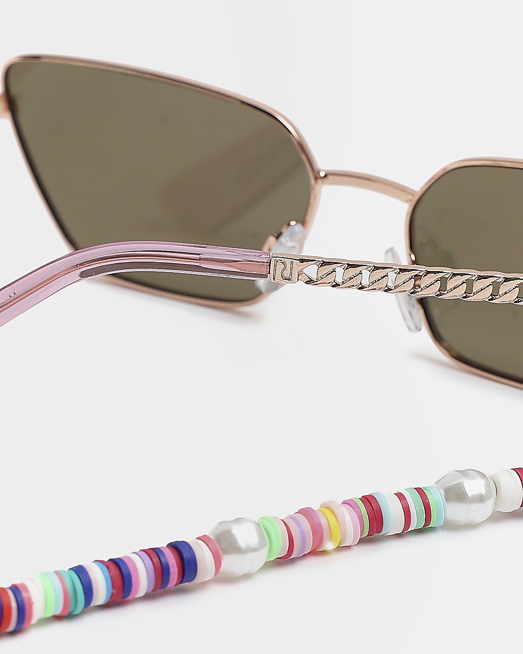 Gold cat eye sunglasses