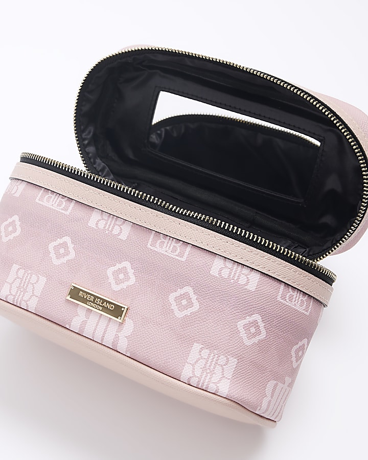 Pink ombre RI vanity make up bag