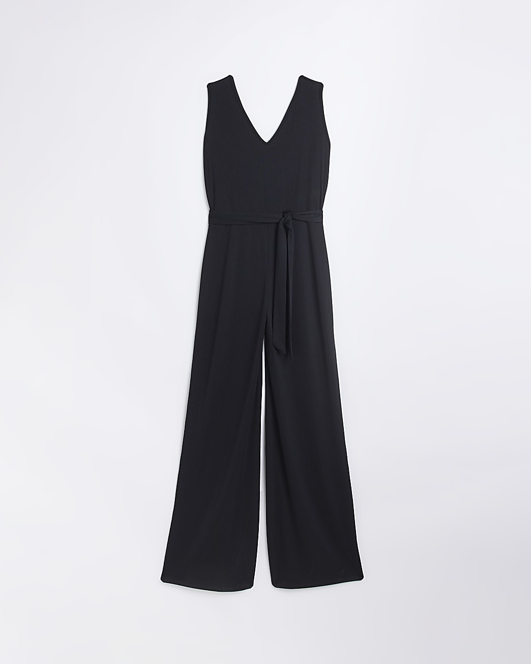 Black belted jumpsuit
