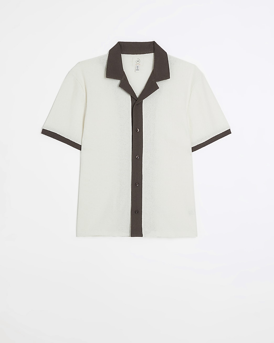 Stone regular fit revere short sleeve polo