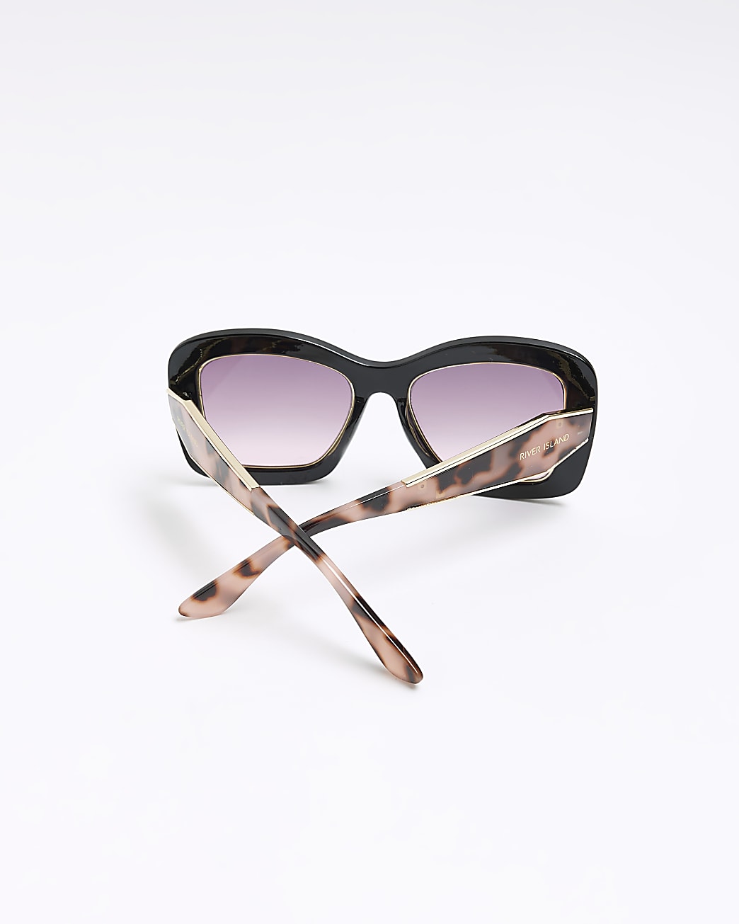 Black oversized square sunglasses