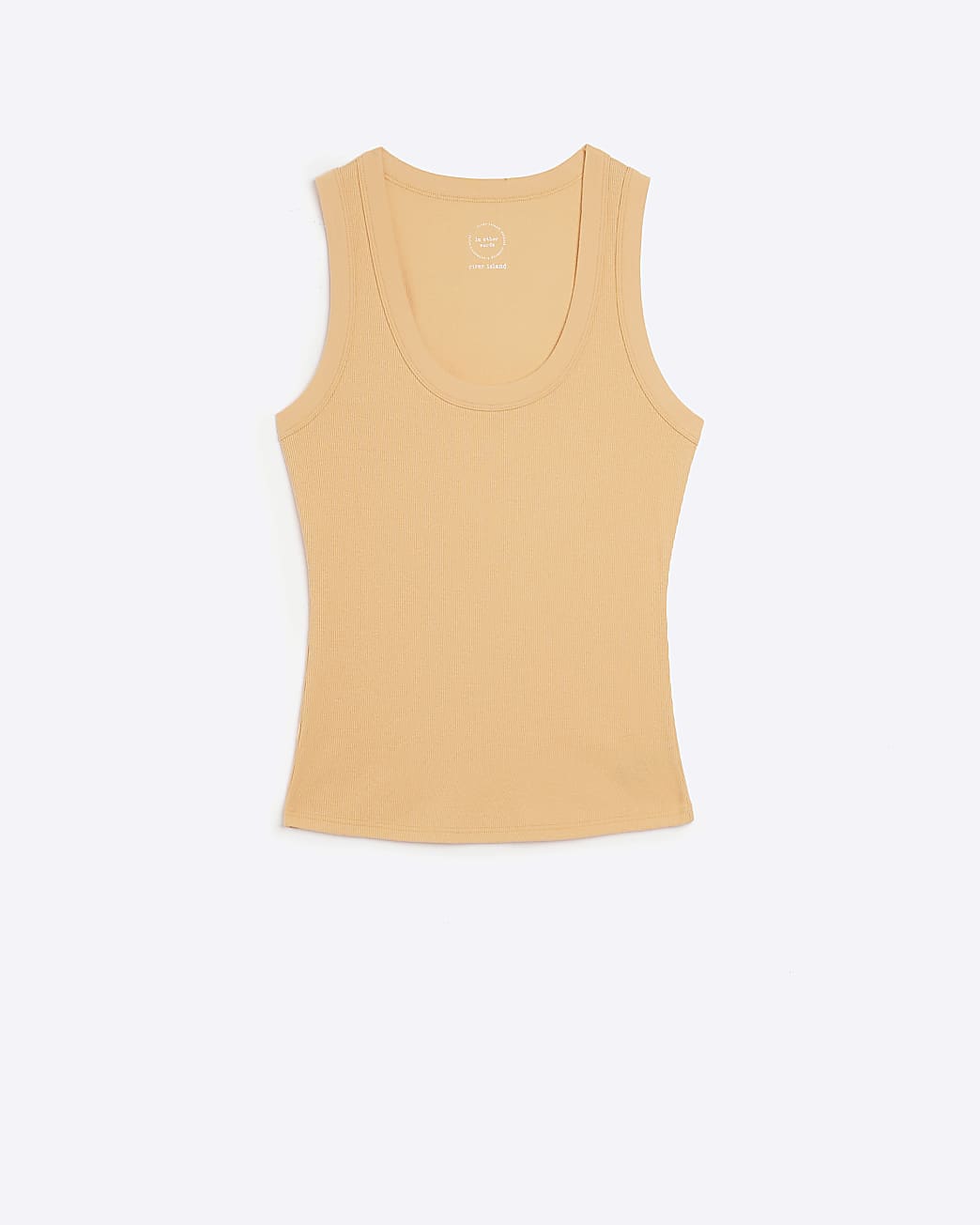Orange Scoop Vest Top