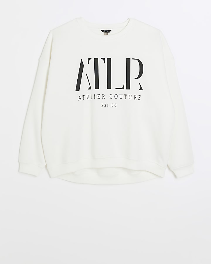 White graphic sweatshirt