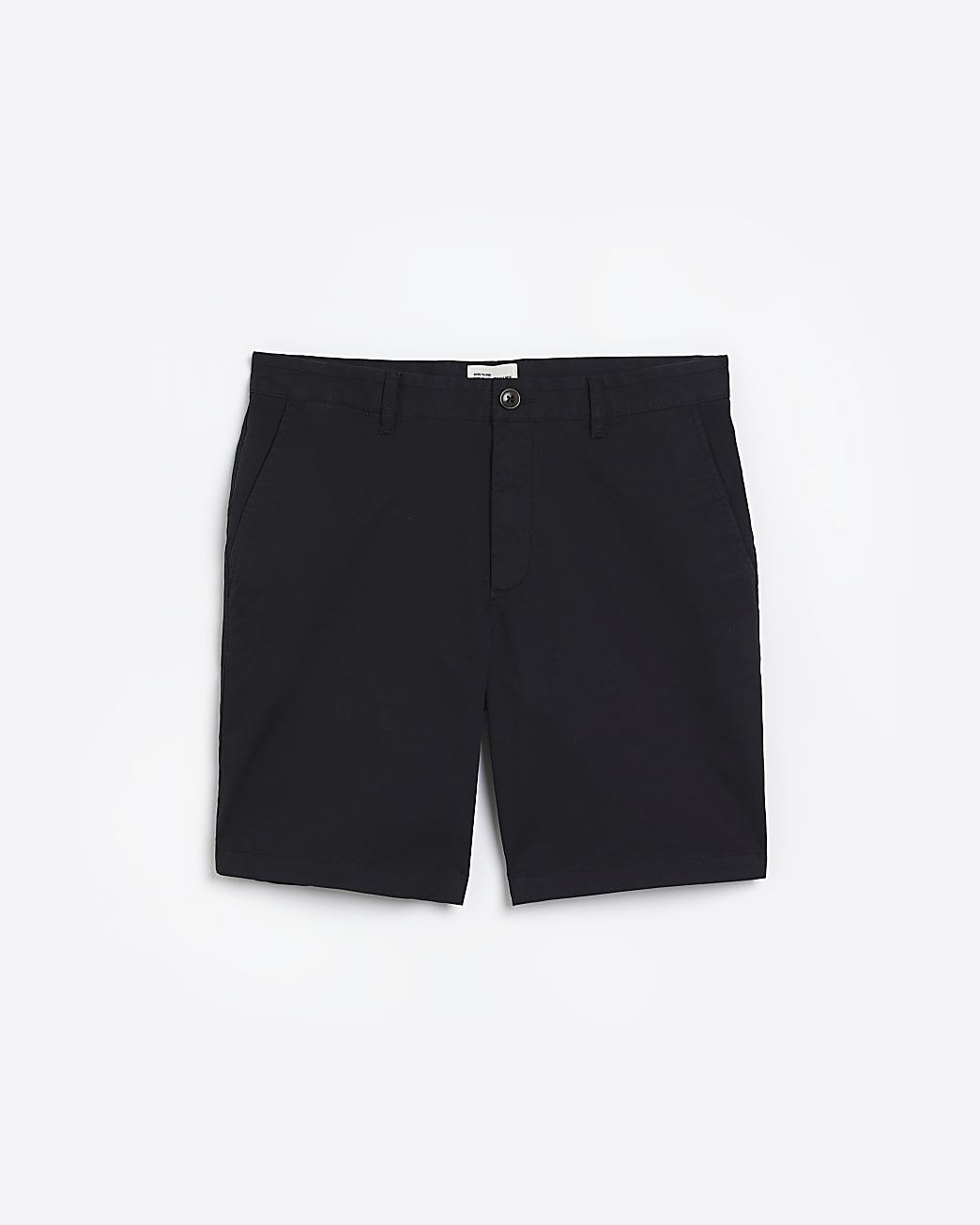 Black slim fit chino shorts