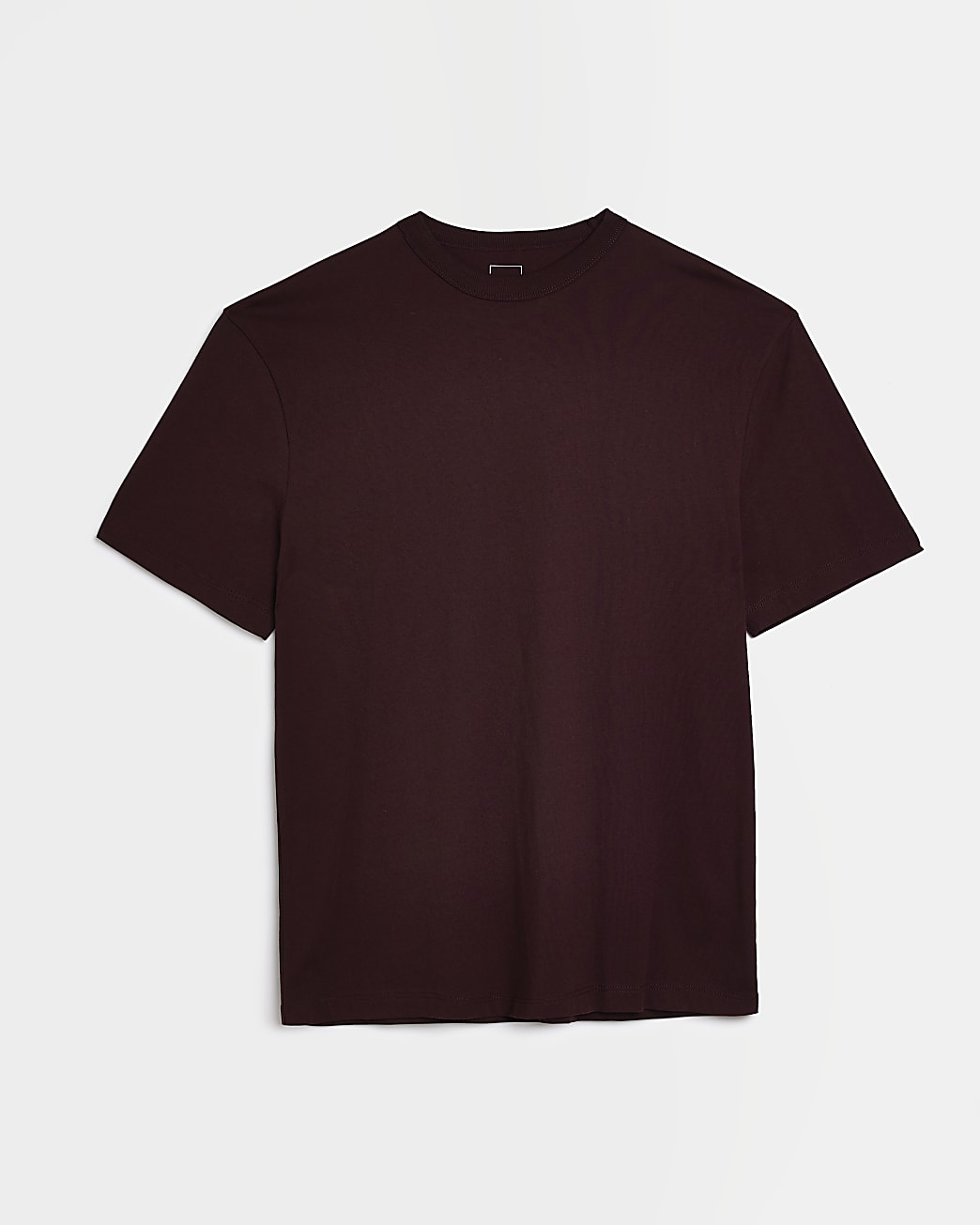 Dark red regular fit t-shirt