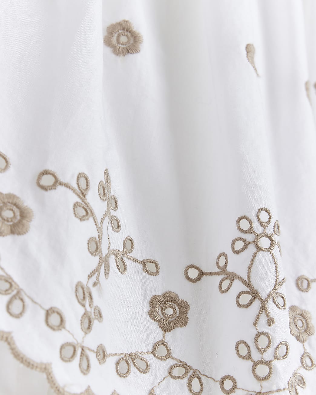 White Broderie Layered Playsuit
