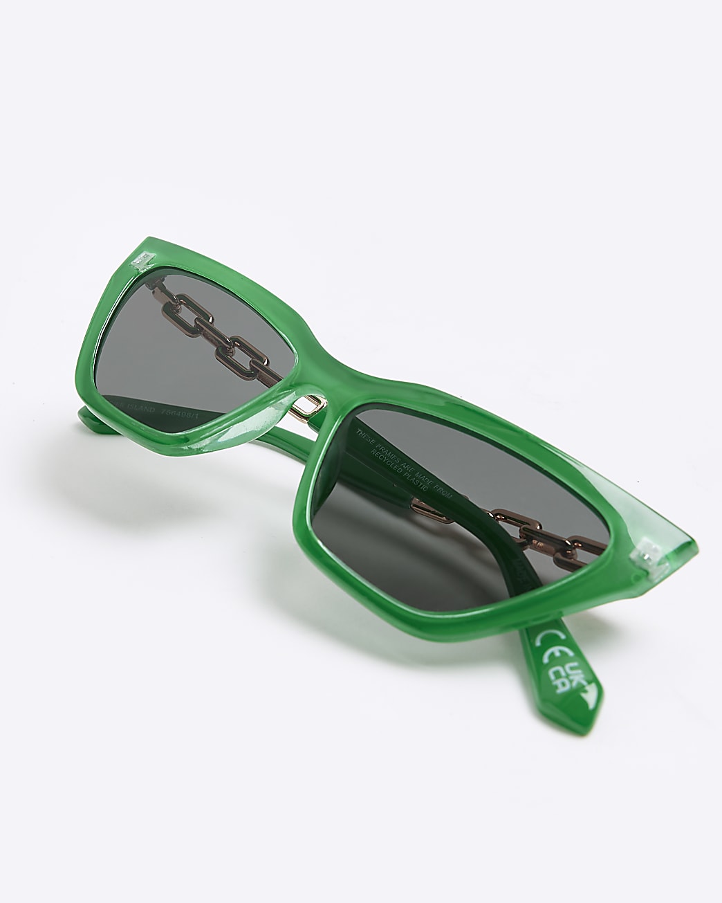 Green cat eye sunglasses