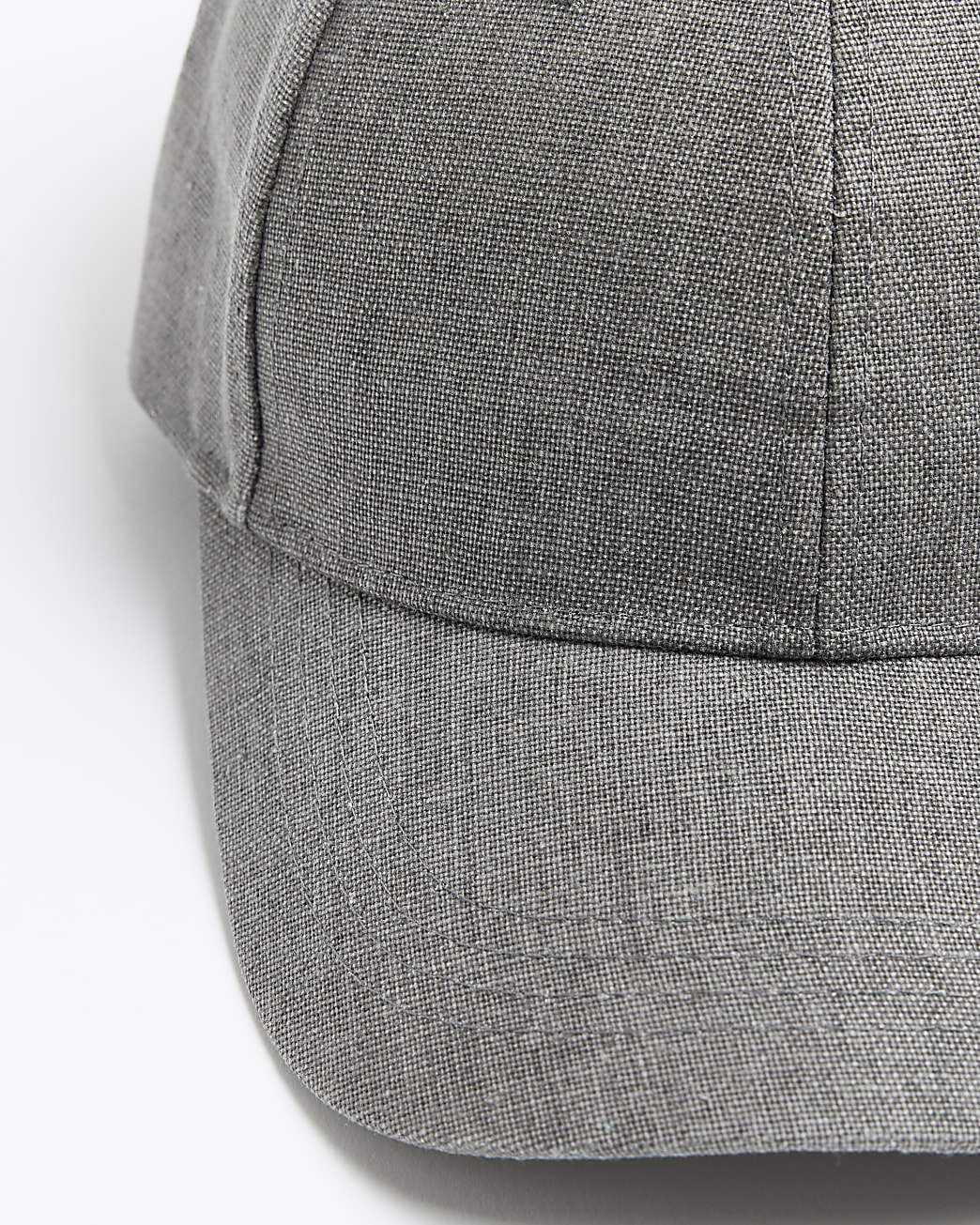 Dark grey linen blend cap