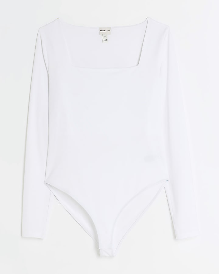 White long sleeve bodysuit