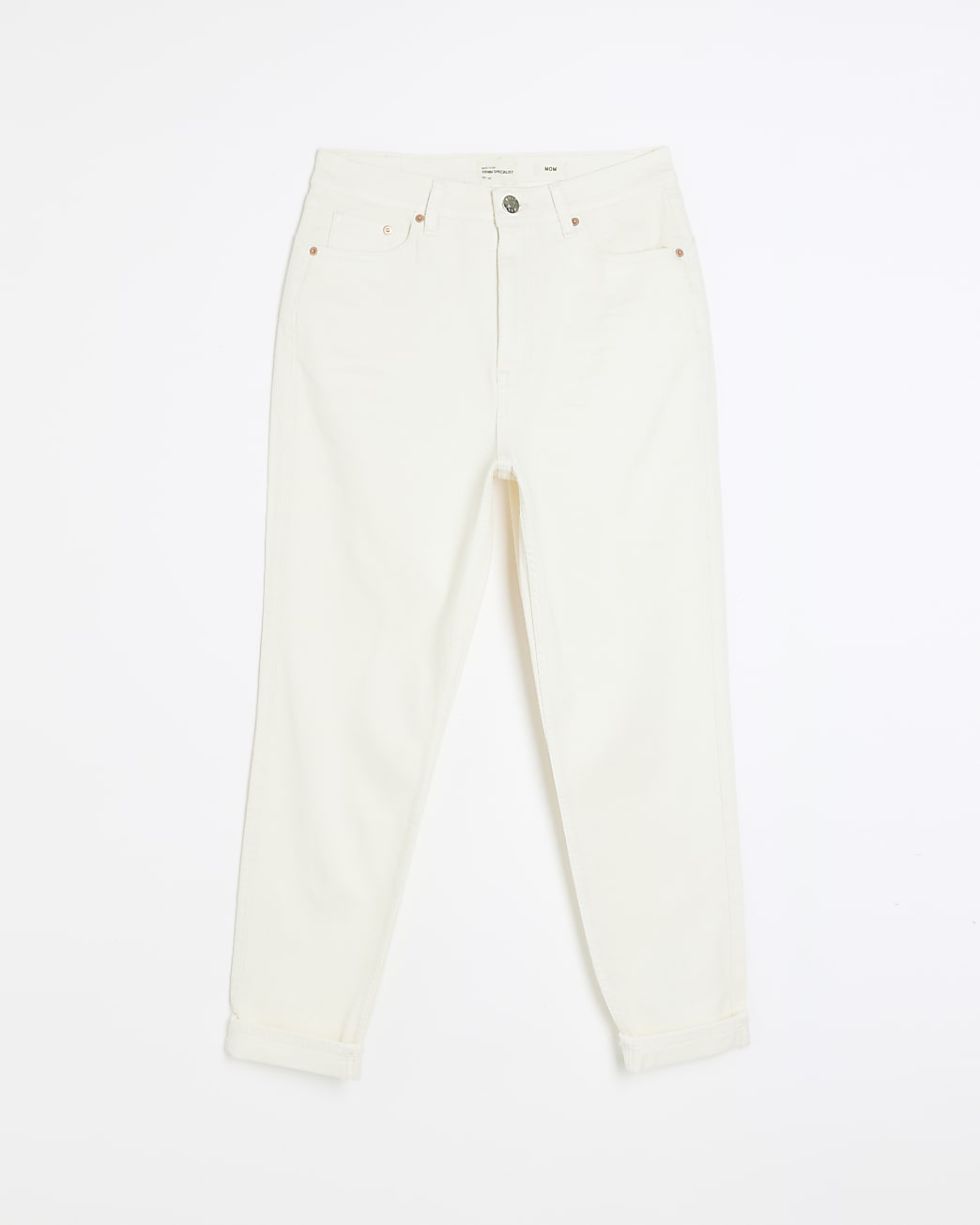 Ecru highs waisted sculpt mom jeans