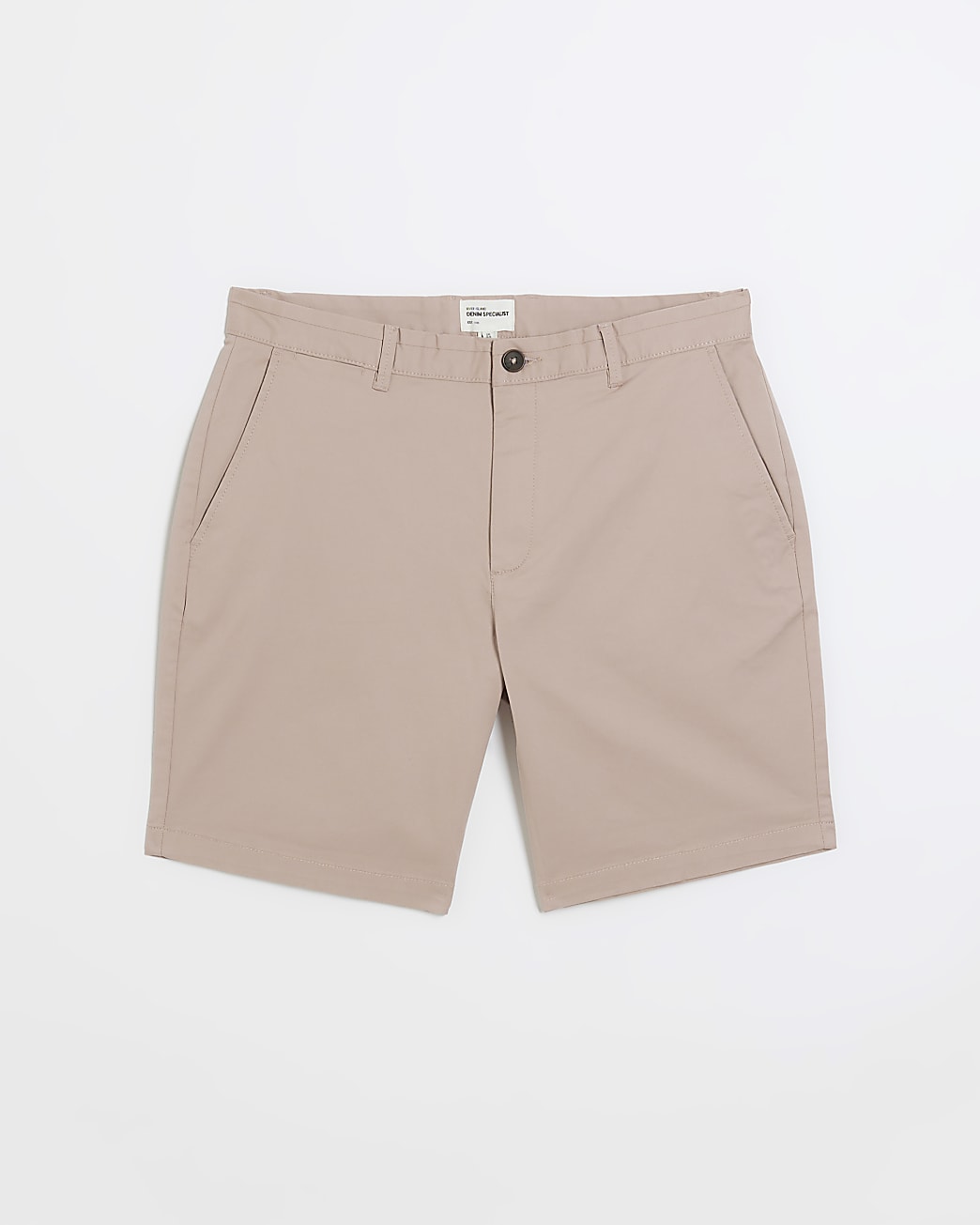 Pink slim fit chino shorts