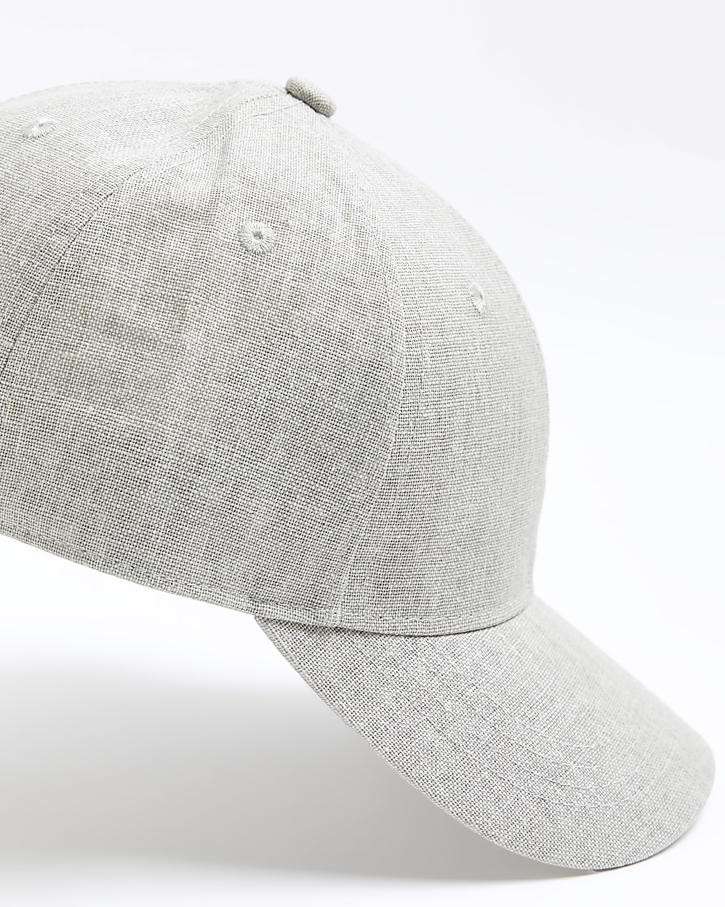 Grey linen blend cap
