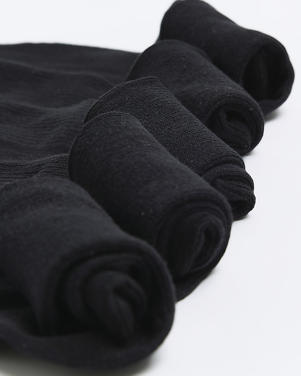 Black multipack of 5 ankle socks