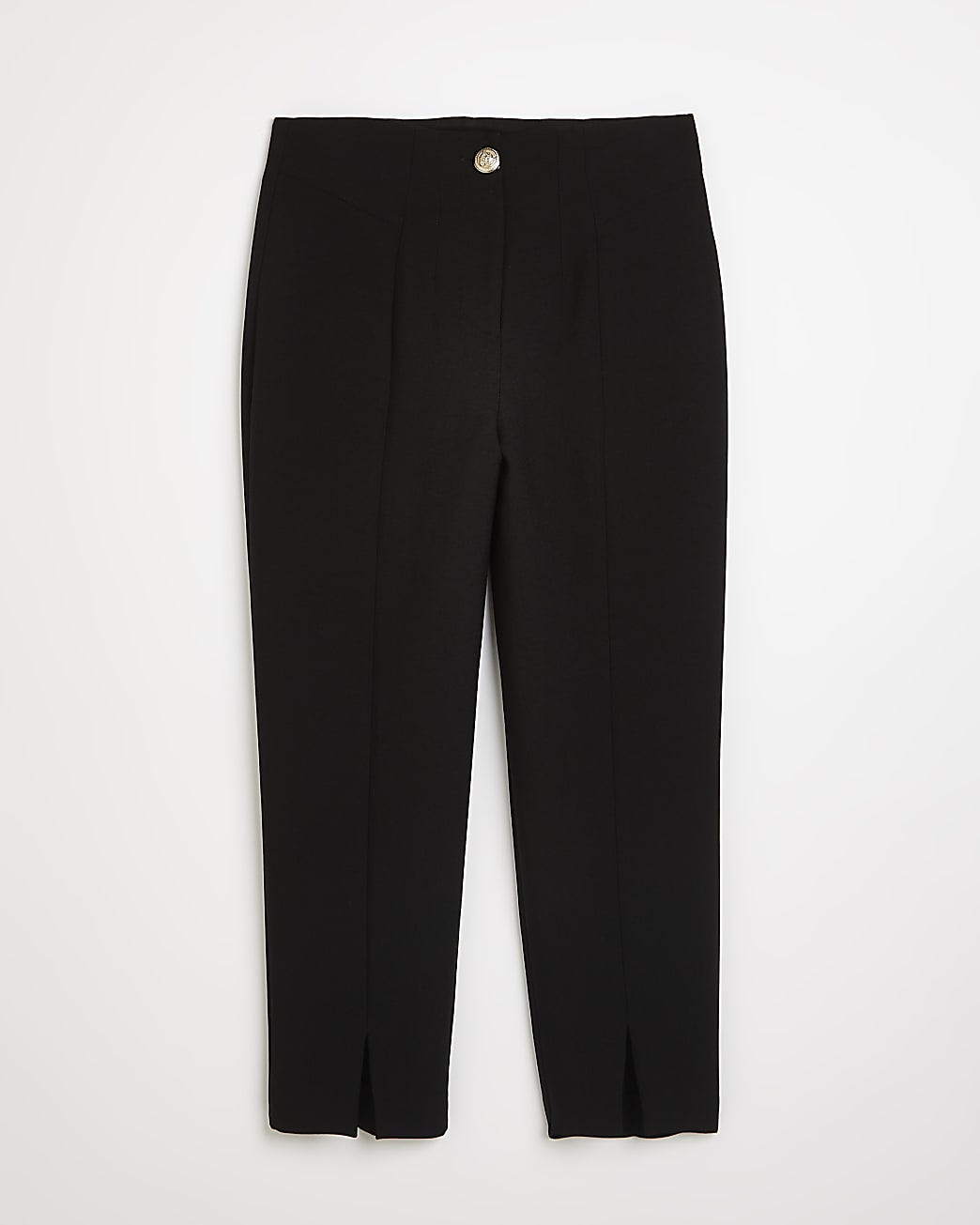Petite black cigarette trousers