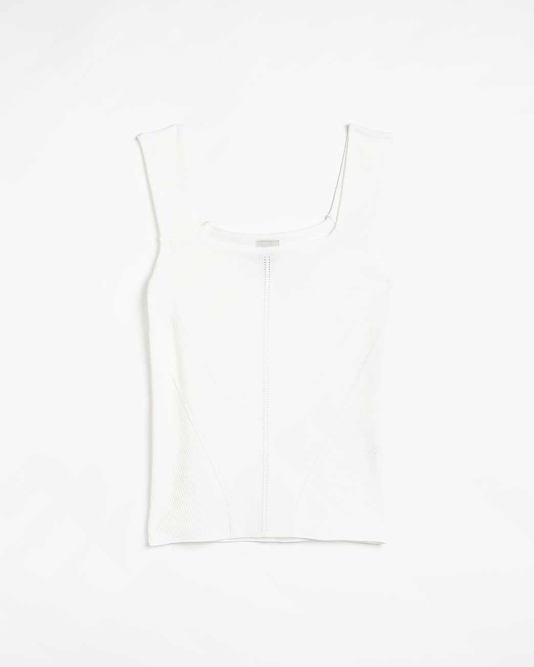 White knitted vest top