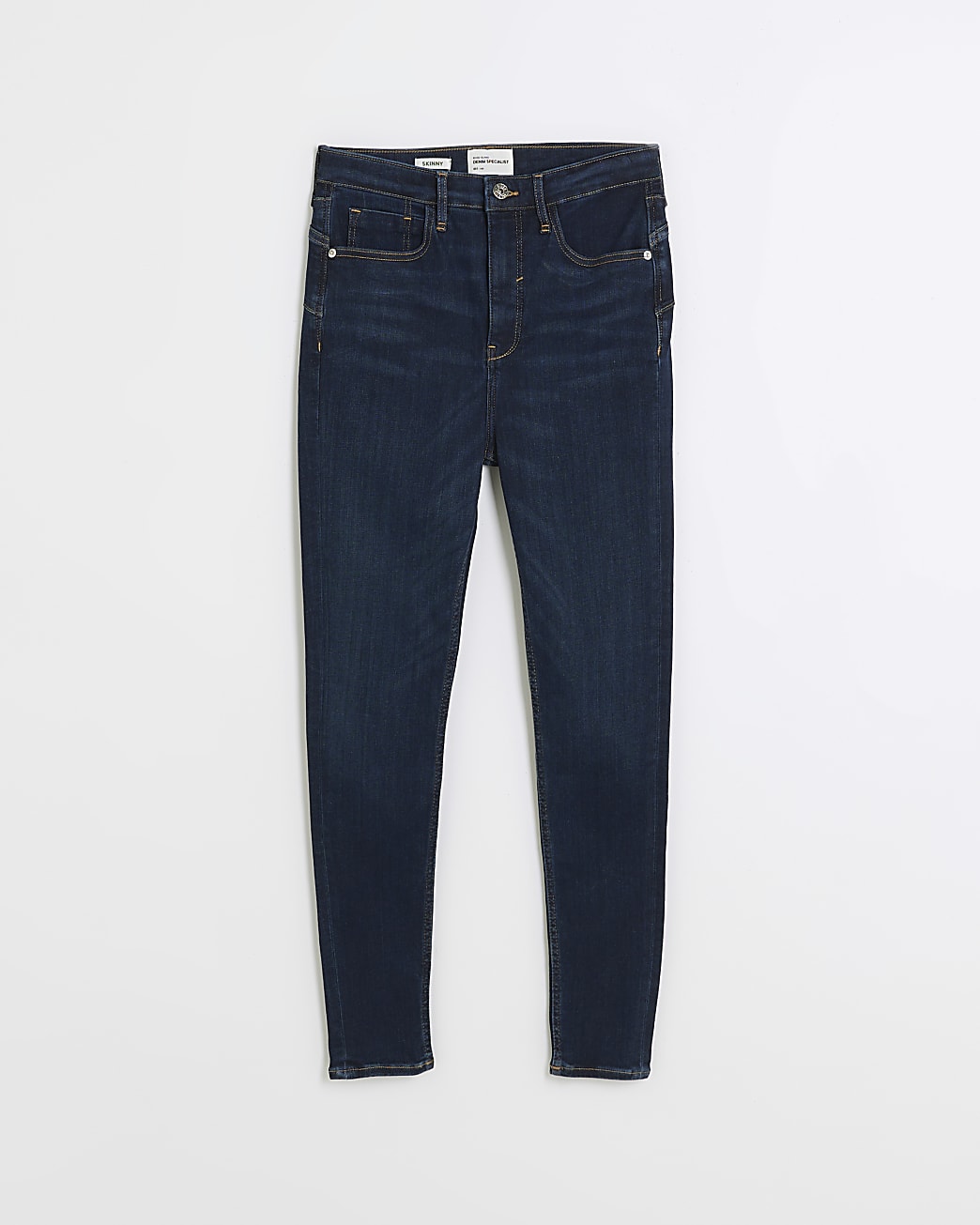 Blue high waist bum sculpt skinny jeans