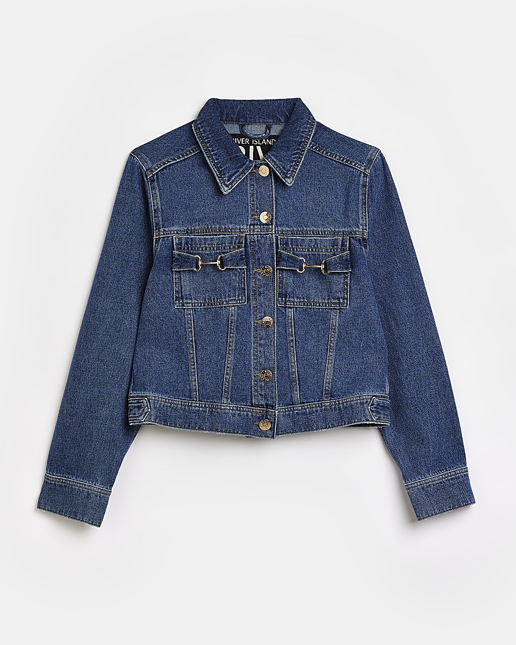 Blue denim snaffle detail jacket