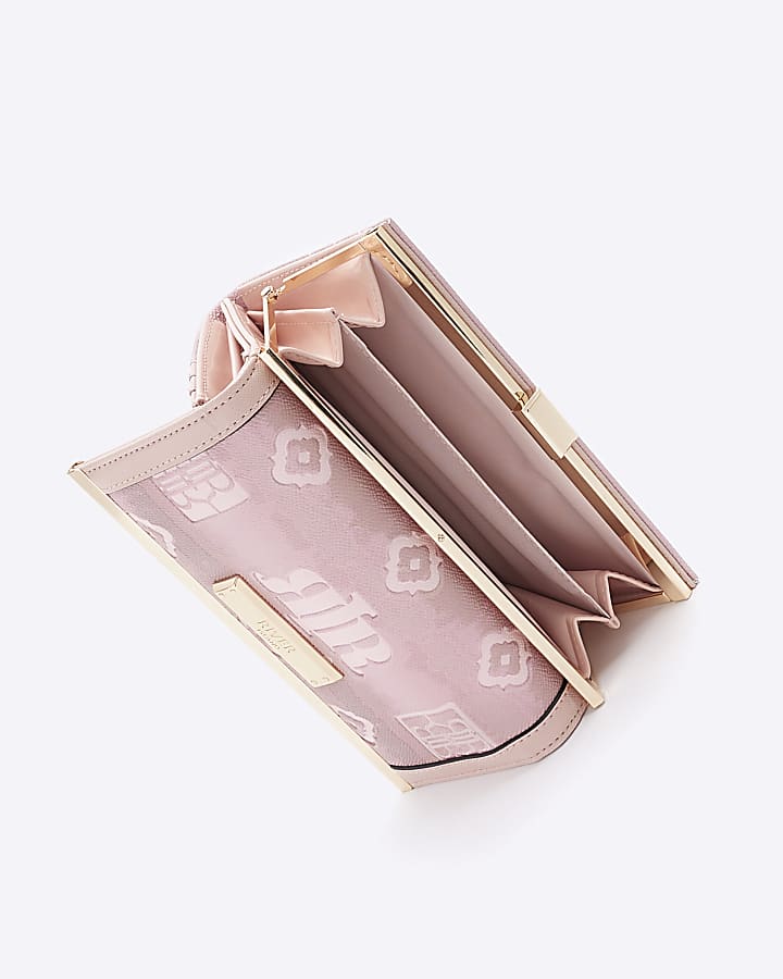 Pink RI monogram ombre purse