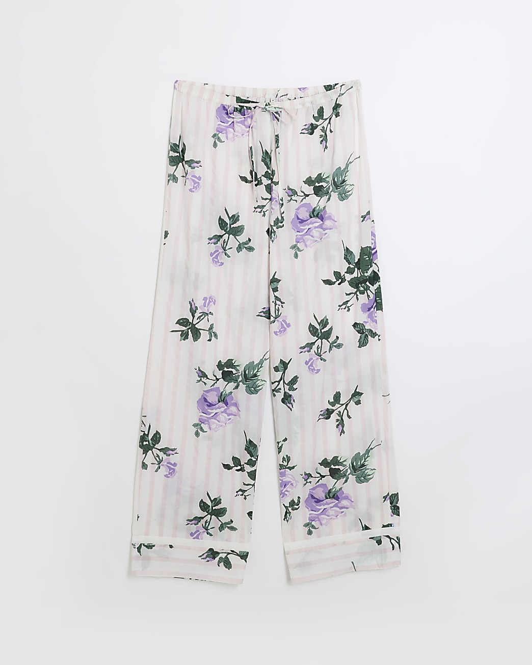 Pink print pyjama trousers