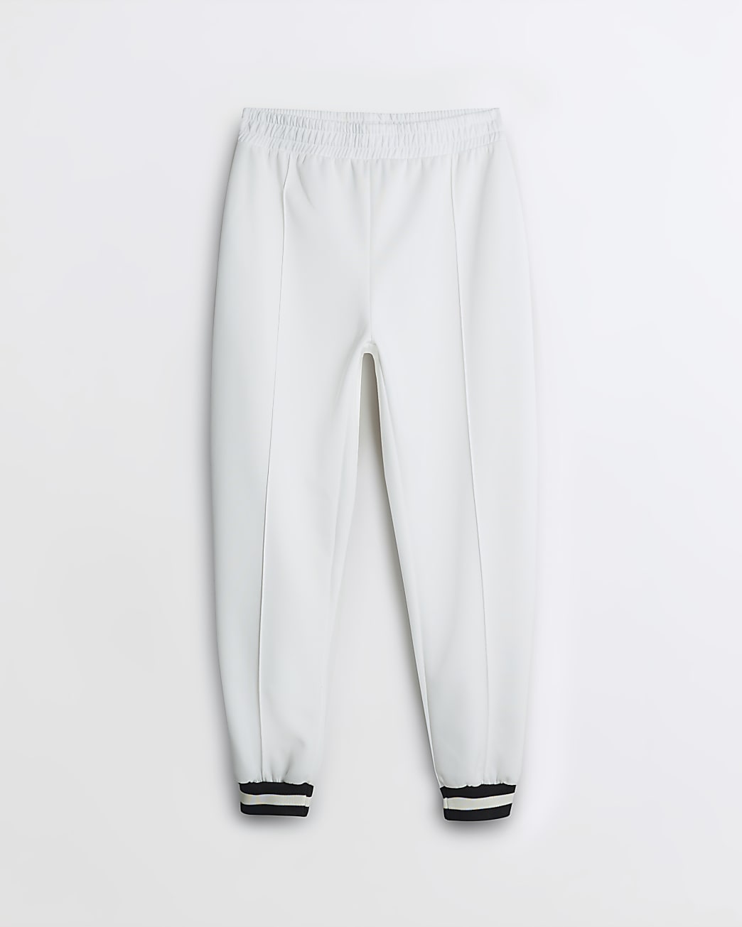 Cream tipped cuffed joggers