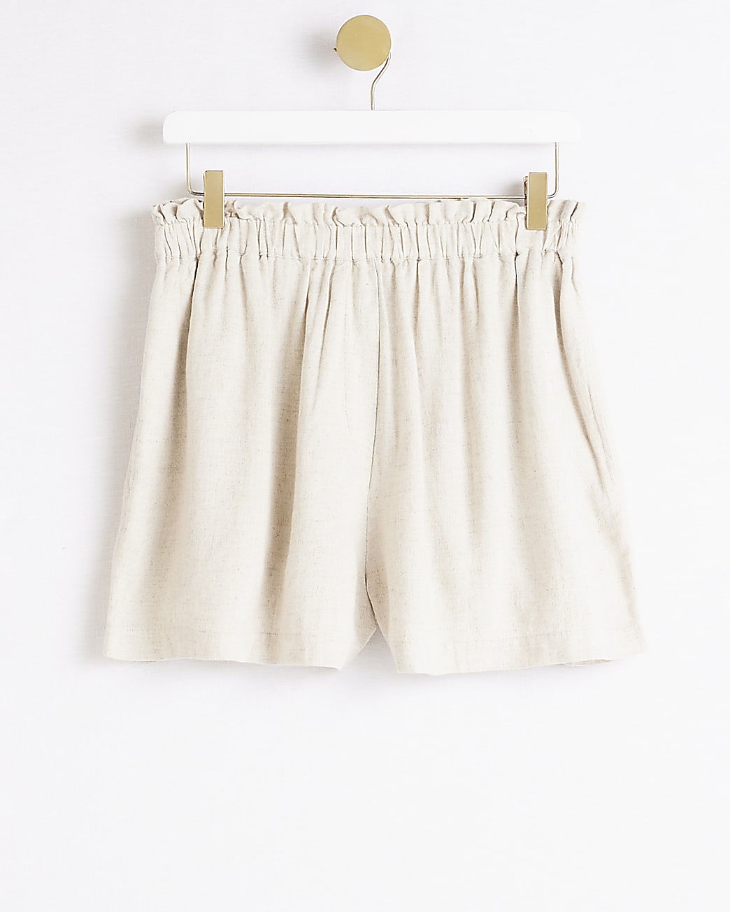 Stone shorts with linen