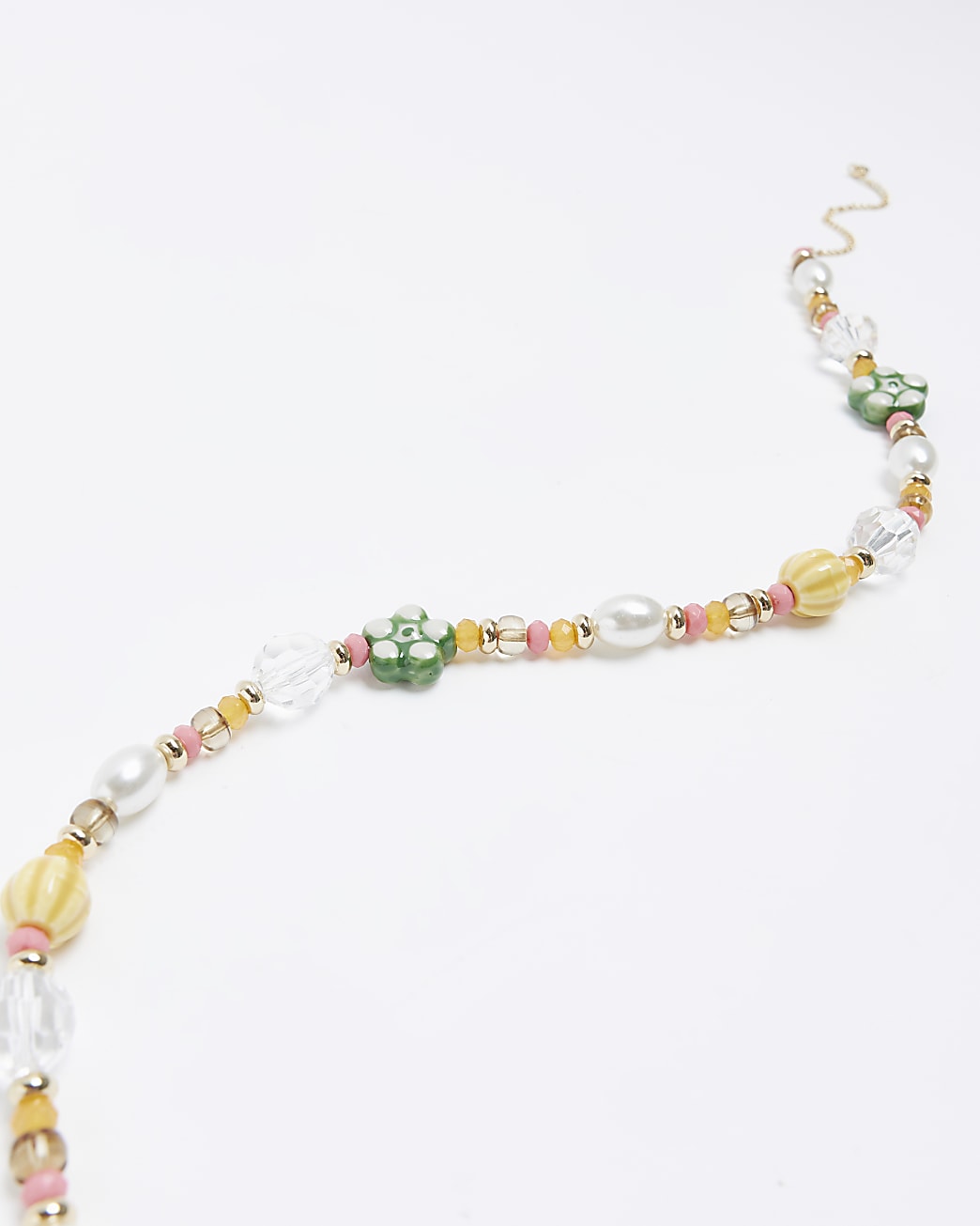Orange beaded necklace