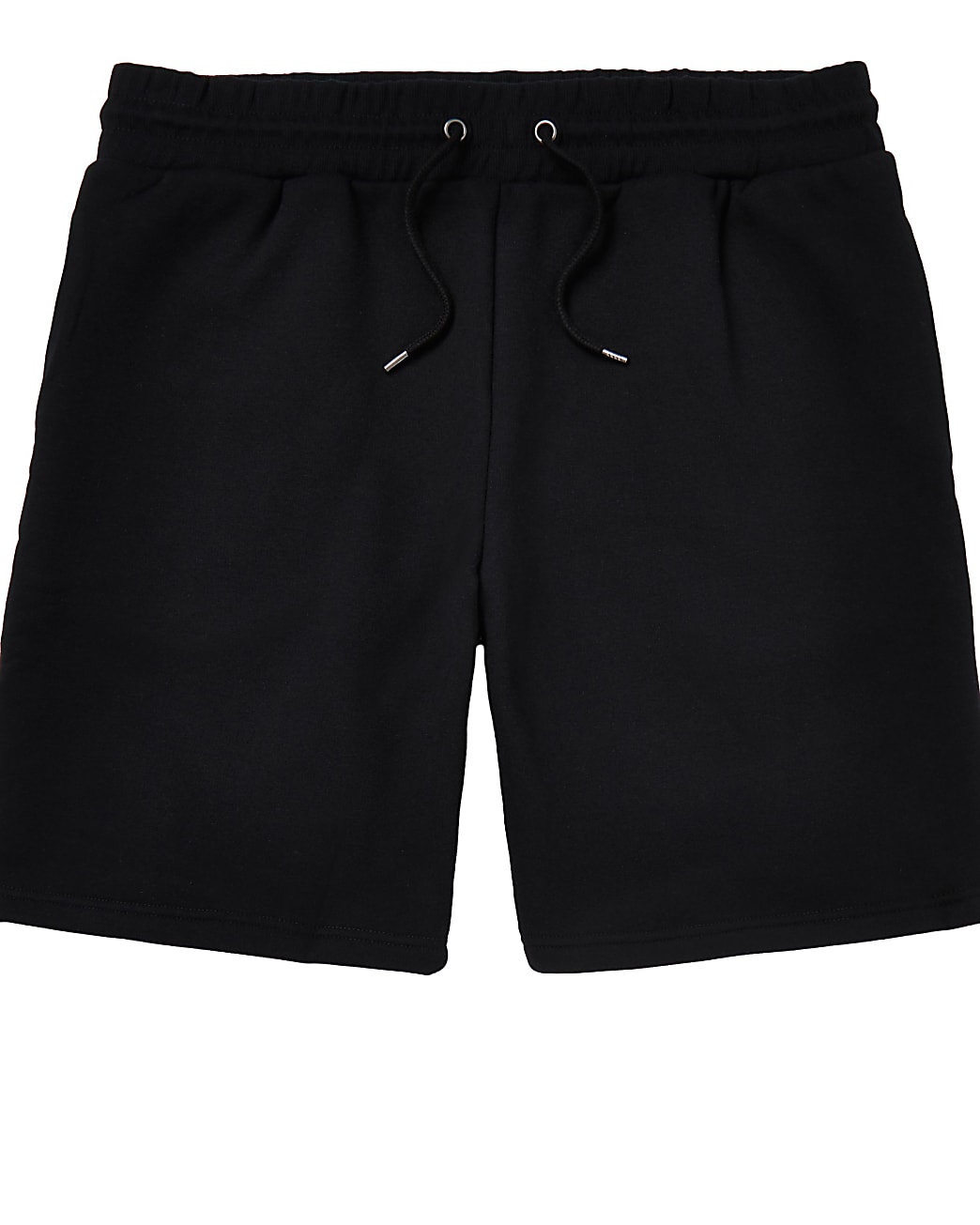 Black slim fit jersey shorts