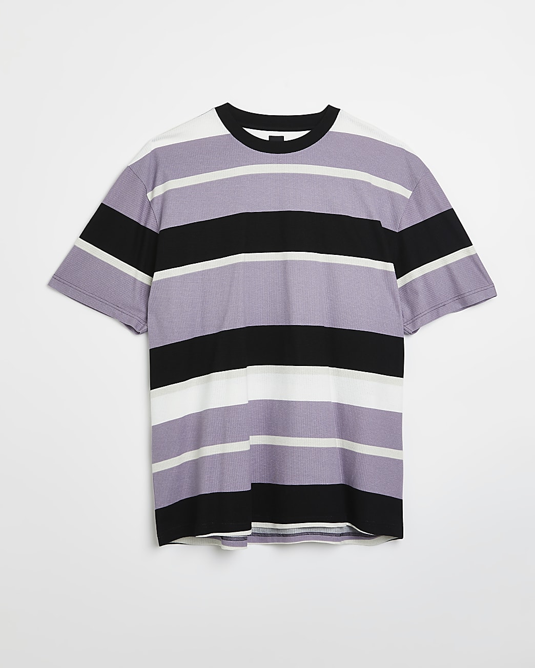 Big & Tall Purple Regular fit Stripe t-shirt
