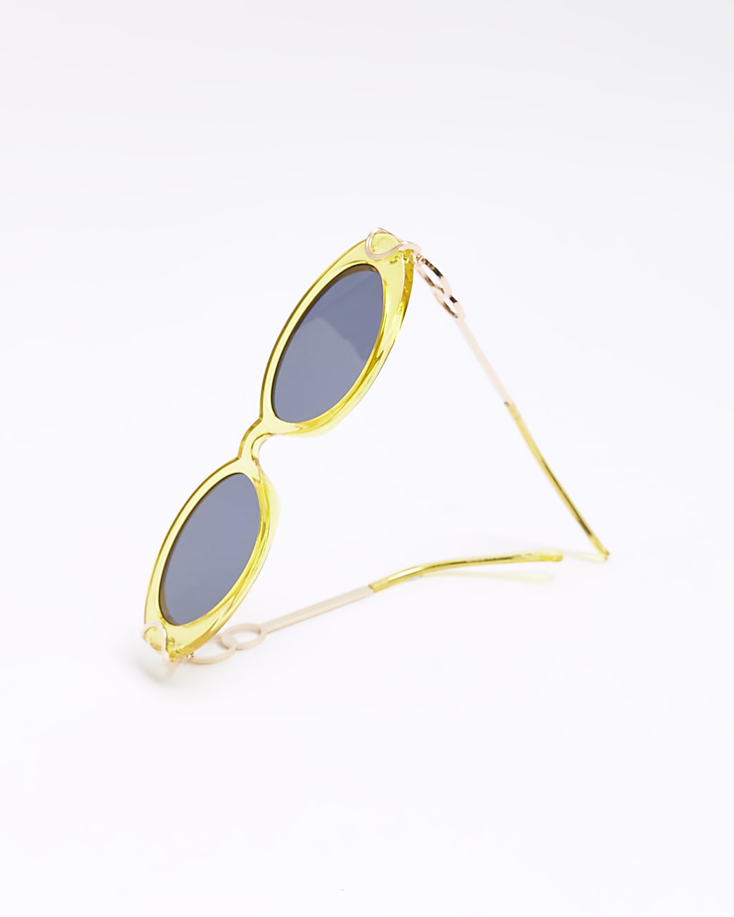 Yellow Oval Sunglasses