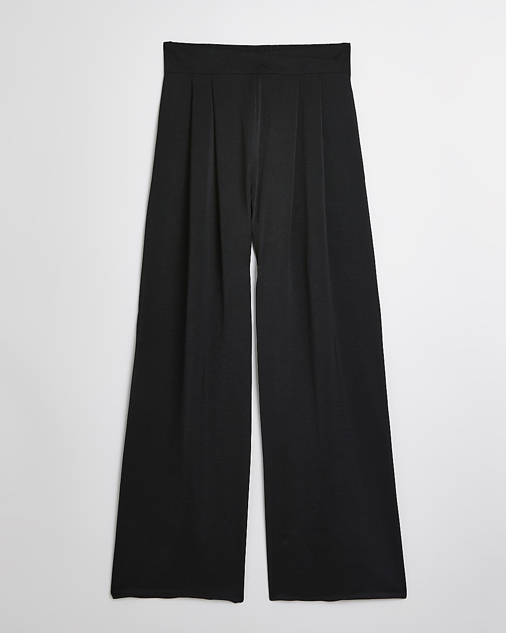 Black palazzo wide leg trousers