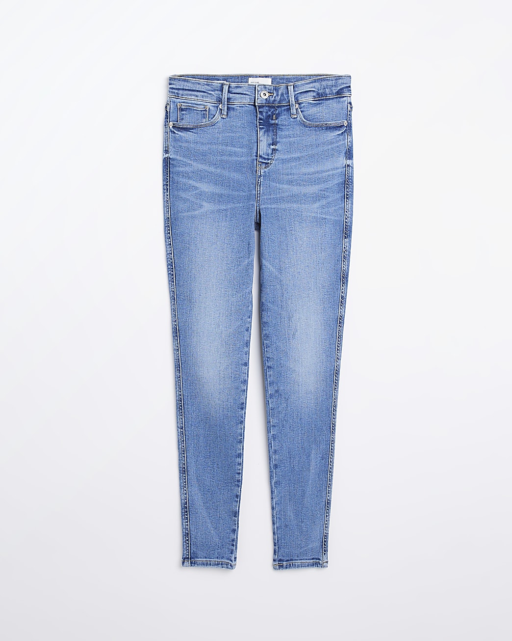 Blue high waisted sculpt skinny jeans
