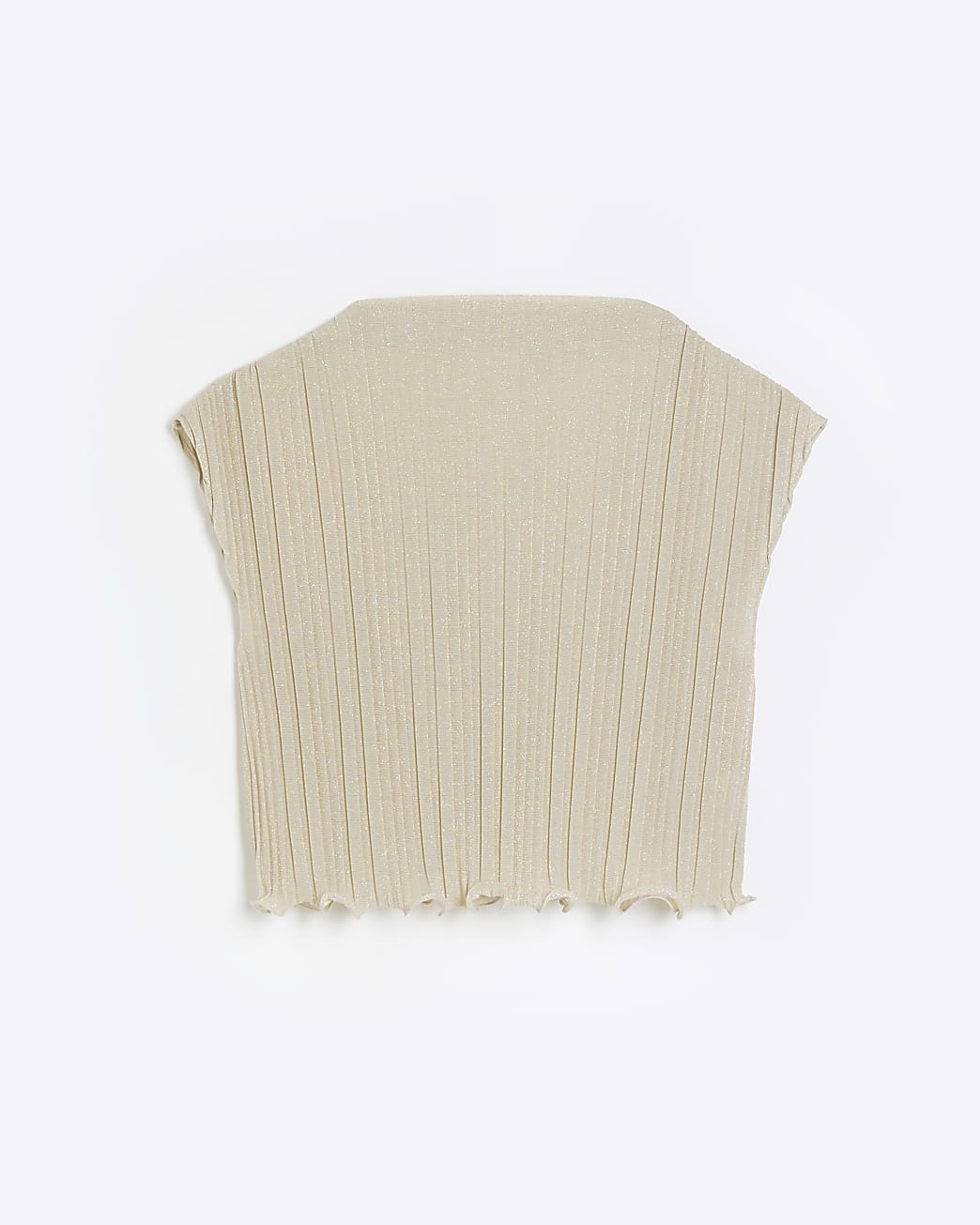 Gold Sleeveless Crop Top