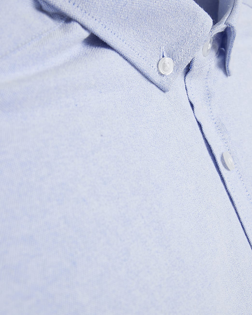 Blue muscle fit oxford shirt