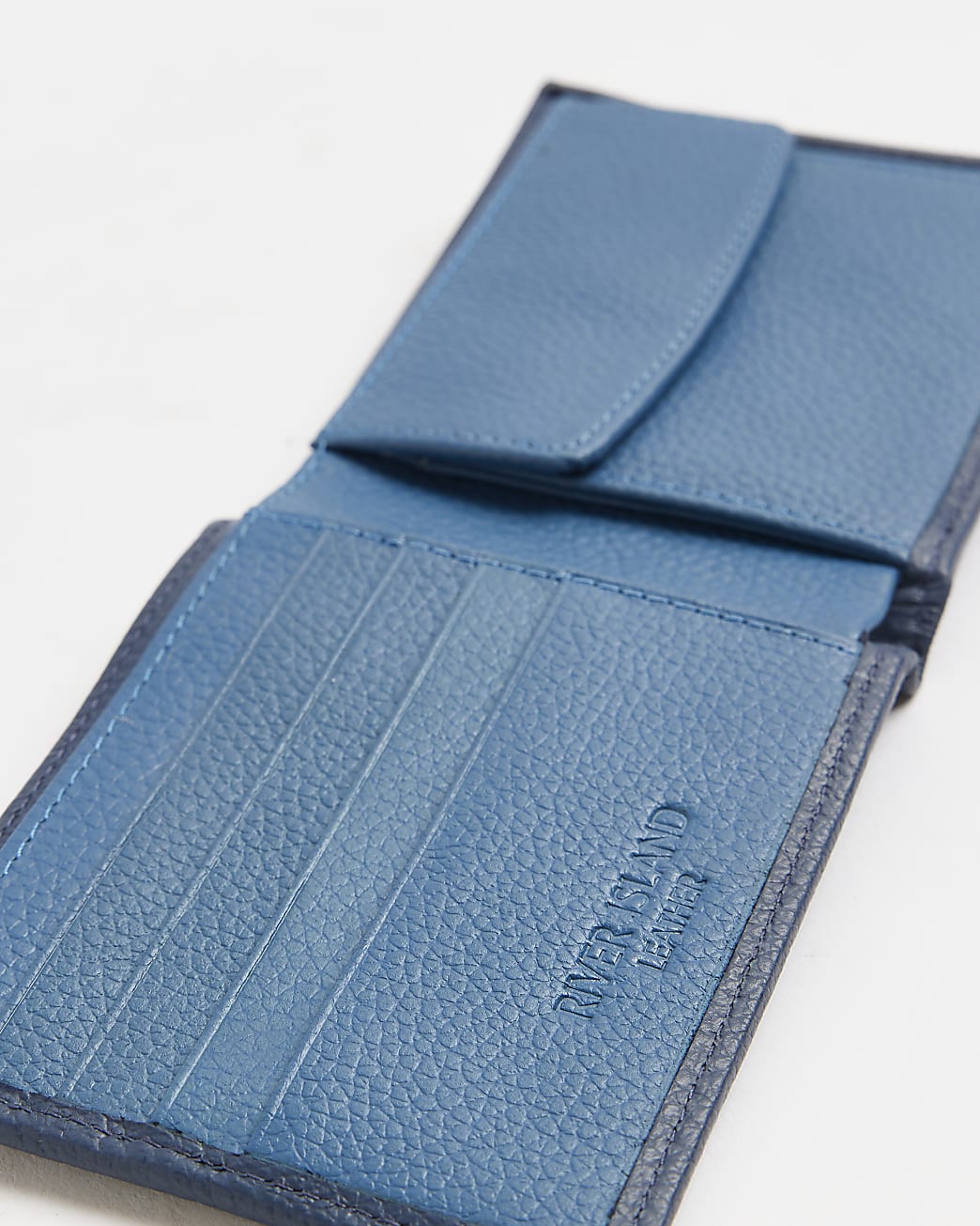 Navy leather wallet