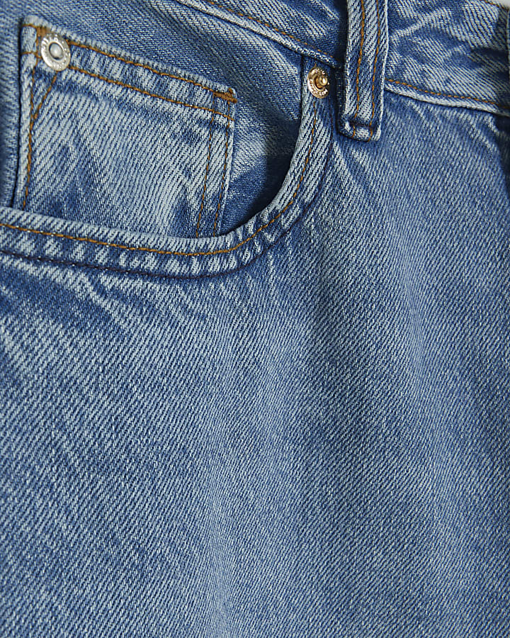Blue high waisted jogger jeans