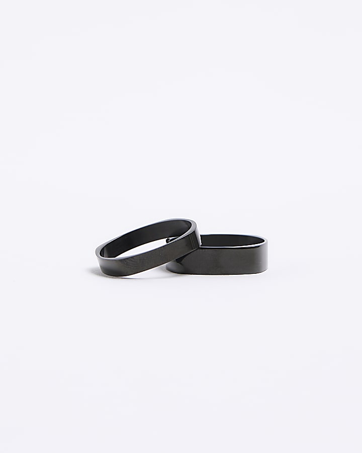 Black steel square ring multipack