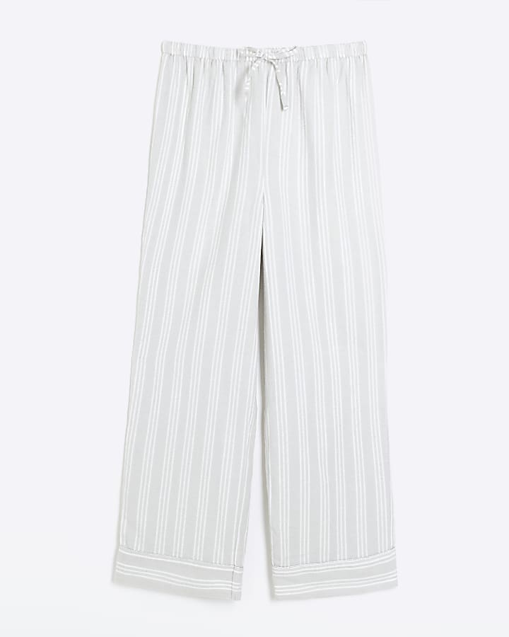 Grey stripe pyjama trousers