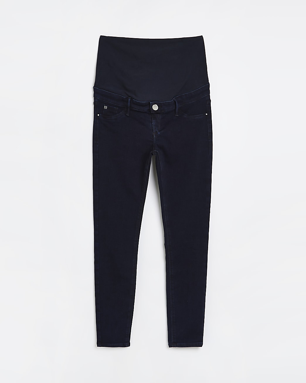 Black denim maternity skinny jeans