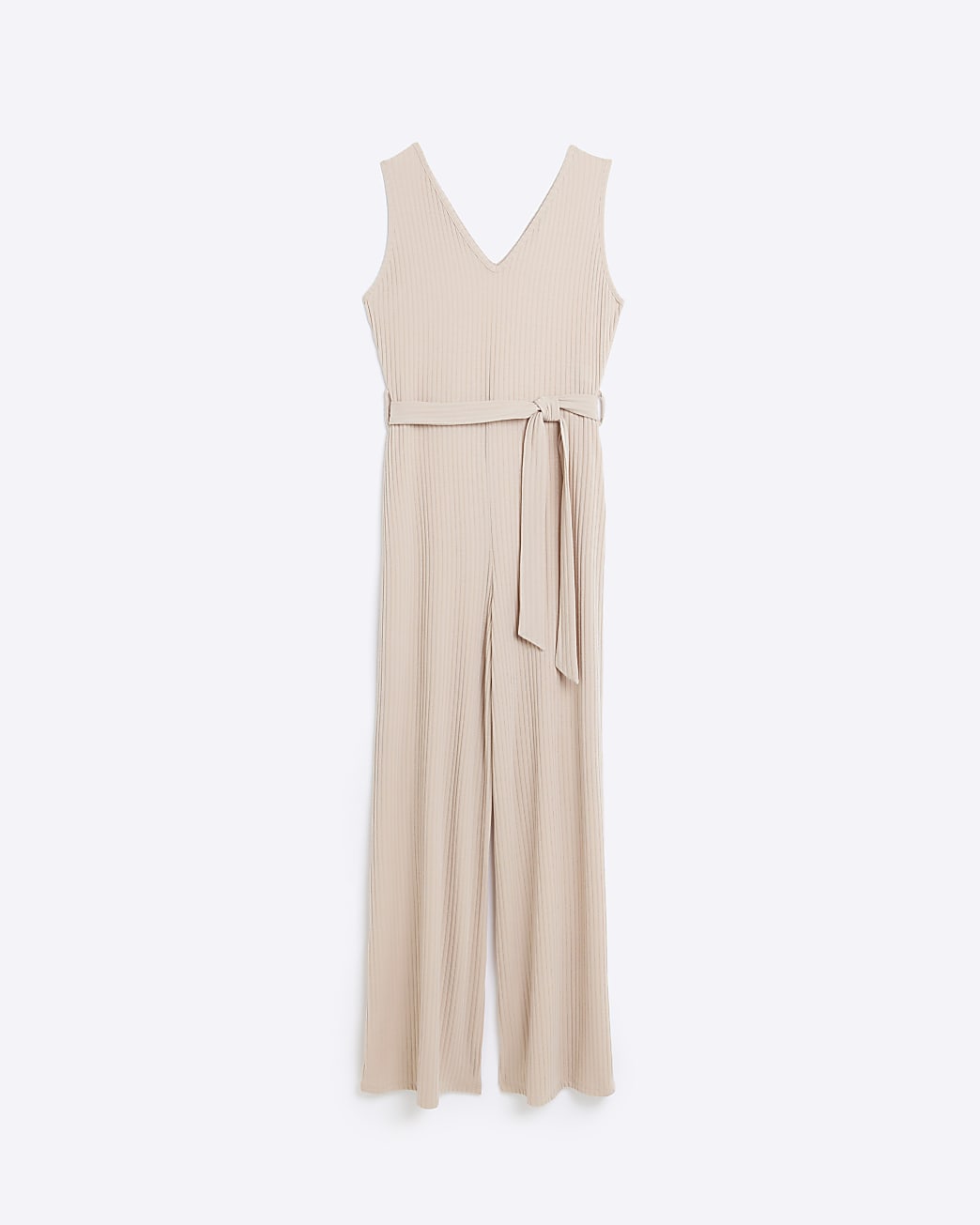 Stone belted jumpsuit