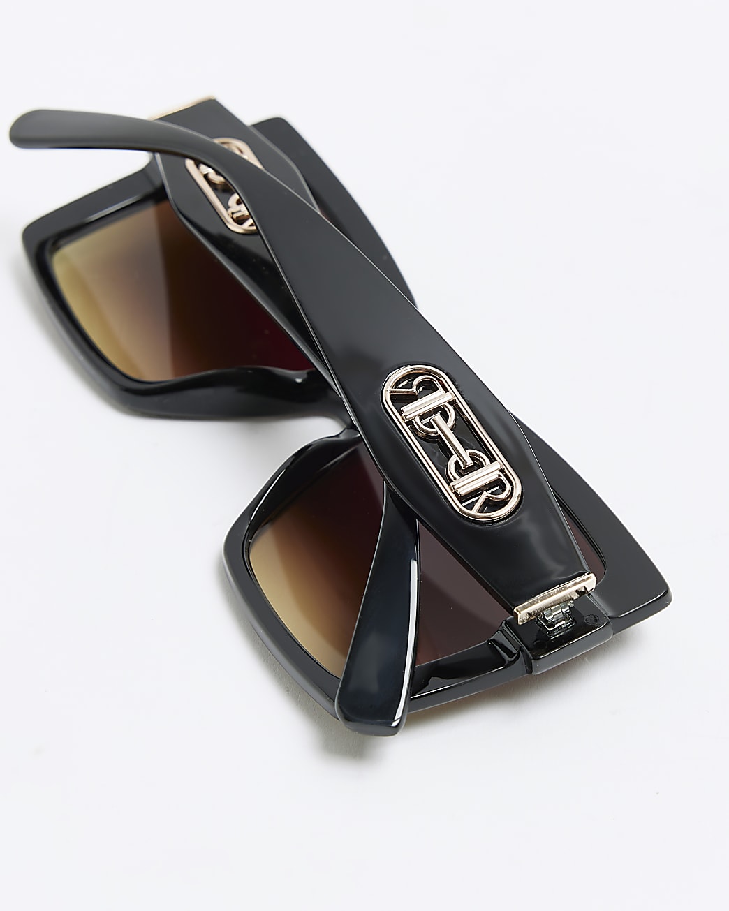 Black oversized square sunglasses
